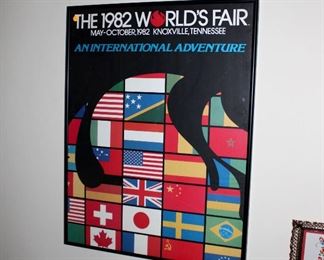 1982 World's Fair small framed poster