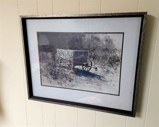 Jim Gray "Corn Wagon" signed limited edition framed print