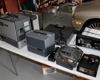 Projectors, radios, and other electronics