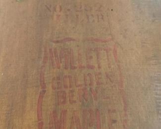 #12	Willet Golden Beryl Maple drop leaf gate leg table with 1 leaf 25-85x40x29	 $100.00 			
