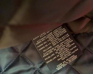 #49	Tommy Hilfinger brown leather men jacket size medium w 4 zipper pockets 	 $35.00 			
