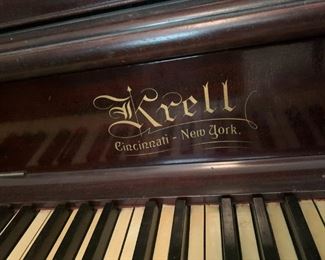 #70	Krell  from Cincinnati and New York upright piano YOU MOVE	 $25.00 			
