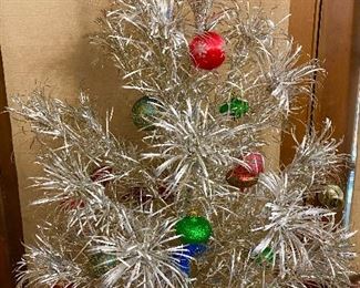 1960s Evergleam Pom Aluminum Christmas Tree
