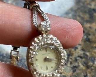 Antique Gold and diamond ladies watch.