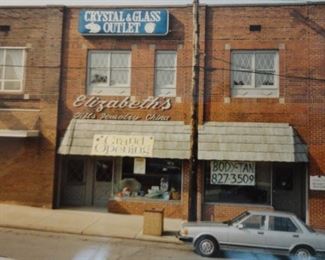 Vintage of the original store front in Mount Holly