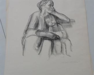 Kathe Kollwitz (1867-1945) Slumber