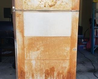 Ugliest (BUT WORKING & CLEAN) garage fridge