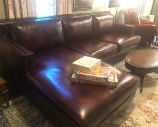 Oh, wow! this leather sofa is BANGIN'!