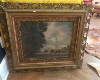 painting of the eiffel tower