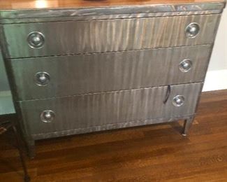 simmon's furniture co. metal dresser by norman bel geddes 1930’s