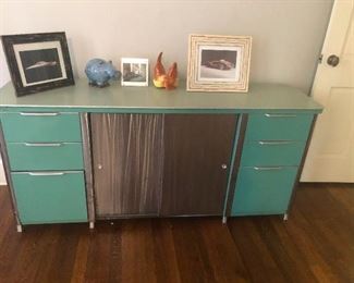 Norman Bel Geddes Deco Machine Age office cabinet 1930's