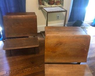 these are antique school desks