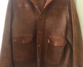 oooh, this is cool. Is this leather? Not a coat, but a leather shirt? Lightweight leather windbreaker? You need this