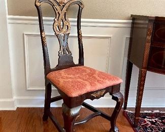 Available for Pre-Sale Purchase Online by Phone/Text: 256-335-9917. 
A beautiful “pair”of English Chippendale Chairs purchased at Grand View Antiques & Auction for $1200. Estate Sale $600 for both is 25% off price