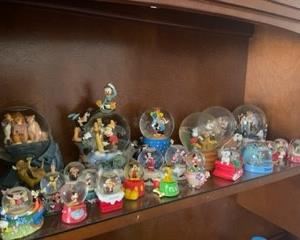 Various Disney water globes - some need water replaced