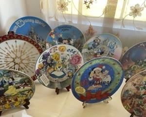 Disney Plates - Christmas through the Years; Alice in Wonderland; Snow White; Beauty and the Beast Be Our Guest; WDW & Disneyland