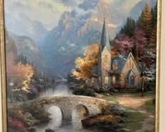 Thomas Kinkade - The Mountain Chapel - Lithograph