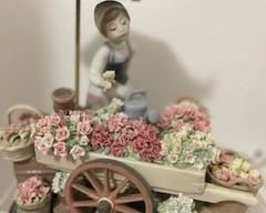 Lladro - Flowers of The Season Woman Sculpture  - 13" tall 