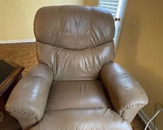 Leather furniture. Two leather recliners.