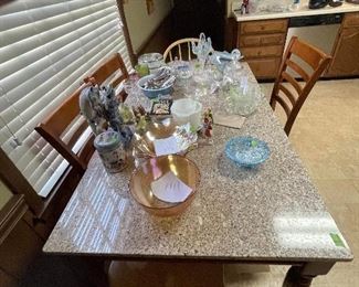 Tons of antique and vintage glass, China, collectibles and more.
