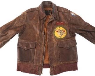 WWII USAAF 486th BOMB SQ NAMED A2 FLIGHT JACKET