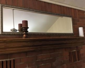 Mirror over fireplace