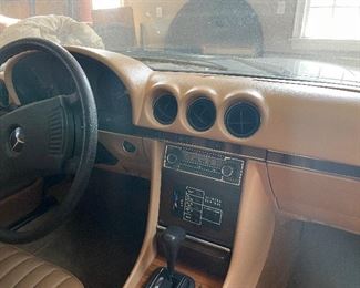 1978 Mercedes 450SL. 4.5 liter V8, Garage kept, very clean interior with 62,500 miles. Includes hard top.