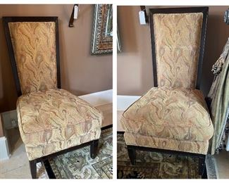 Two oversized side chairs by Henredon “The Henredon Upholstery Collection”