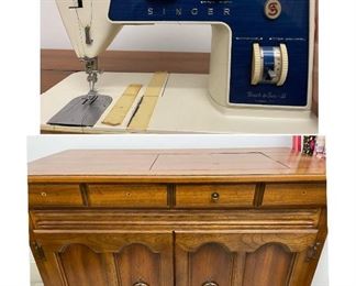 Singer sewing machine cabinet