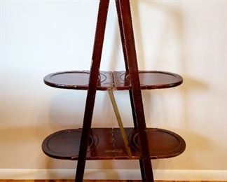 antique collapsible pie stand $50