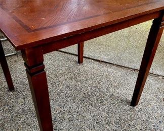 Tall square bistro-style dining table $49