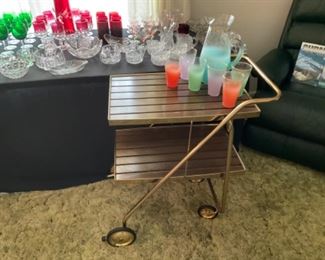 UNIQUE VINTAGE BAR CART