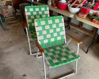 VINTAGE LAWN CHAIRS