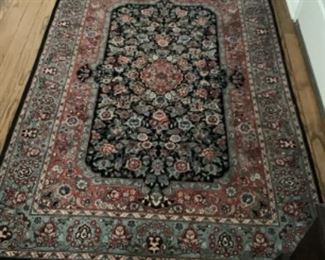 Rug with black and red…measures 4 x 6