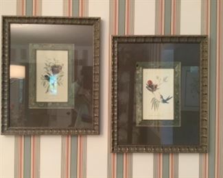 Pair of bird prints…professionally framed and matted. Pair was $500 new.  Presale $150 each or pair for $200.