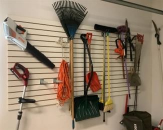 Variety of long handled tools