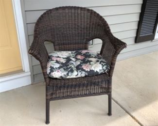 Porch wicker chair