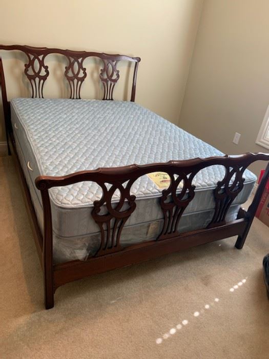 #1	 full bed frame mahogany 	 $175.00 

