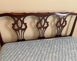 #1	 full bed frame mahogany 	 $175.00 
#2	Beauty Rest full mattress set 	 $100.00 
