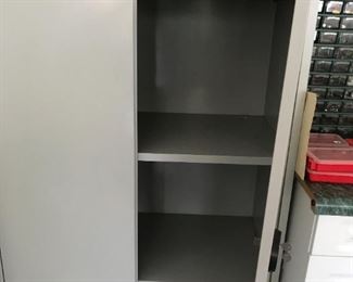 #52	2 Door Metal Storage Cabinet w/3 shelves inside - 36x18x73	 $75.00 
