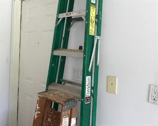 #59	Davidson 7ft Fiberglass	 $50.00 
#60	4ft Wood Ladder	 $25.00 
#61	4 Ft. White Painters Ladder	 $30.00 
