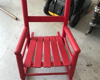 #69	Red Painted Kids Chair	 $20.00 
