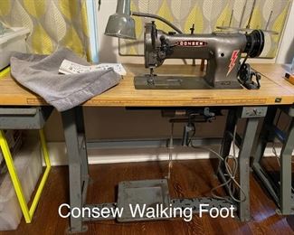 Consew walking foot industrial sewing machine $600.