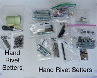 Hand rivet setters $5 - $20.