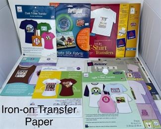 Iron-on transfer/printer paper.