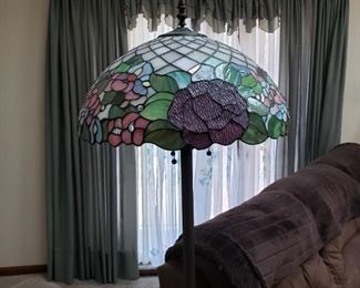 Stained glass floor lamp