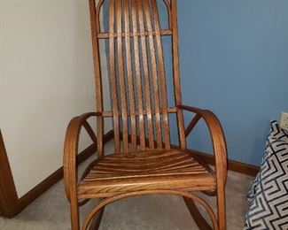 Bent wood rocker