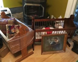 Cradles, pillow, art