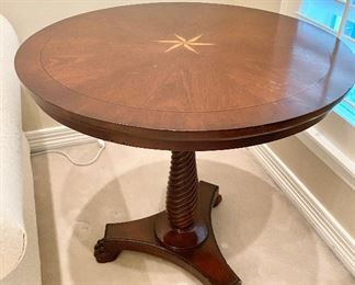 Ethan Allan Round  Side Table