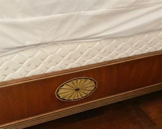 Detail of sleigh bed